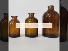 10ml 30ml 100ml Amber Glass Reagent Bottle Molded Antibiotic Glass Bottle