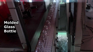 Inspección en línea para botellas de vidrio moldeado