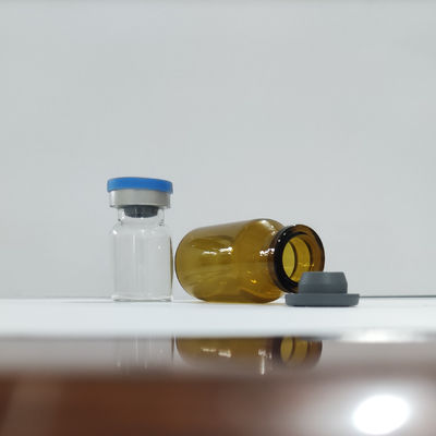 Frascos de vidrio tubular de ámbar transparente Botella de vidrio medicinal de 20 ml