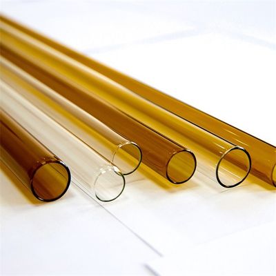 Tubo de vidrio de borosilicato ambar neutro USP tipo I
