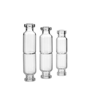 Vial de vidrio tubular de borosilicato neutro de color ámbar claro de 3 ml con resistencia hidrolítica superior