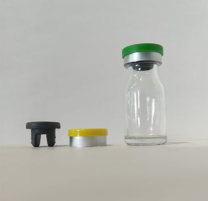 Vial de vidrio de inyección moldeado transparente para antibióticos con acabado de anillo de 20 mm tipo I II