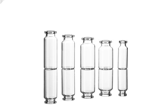 Vial de vidrio tubular de borosilicato neutro de color ámbar claro de 2 ml USP tipo I