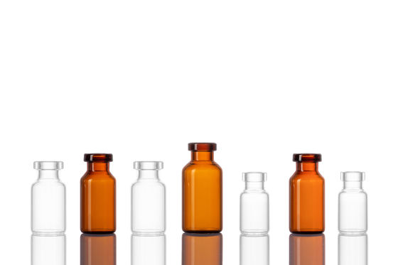 USP Tipo I 7 ml Vial de vidrio de borosilicato personalizado con tapón de goma